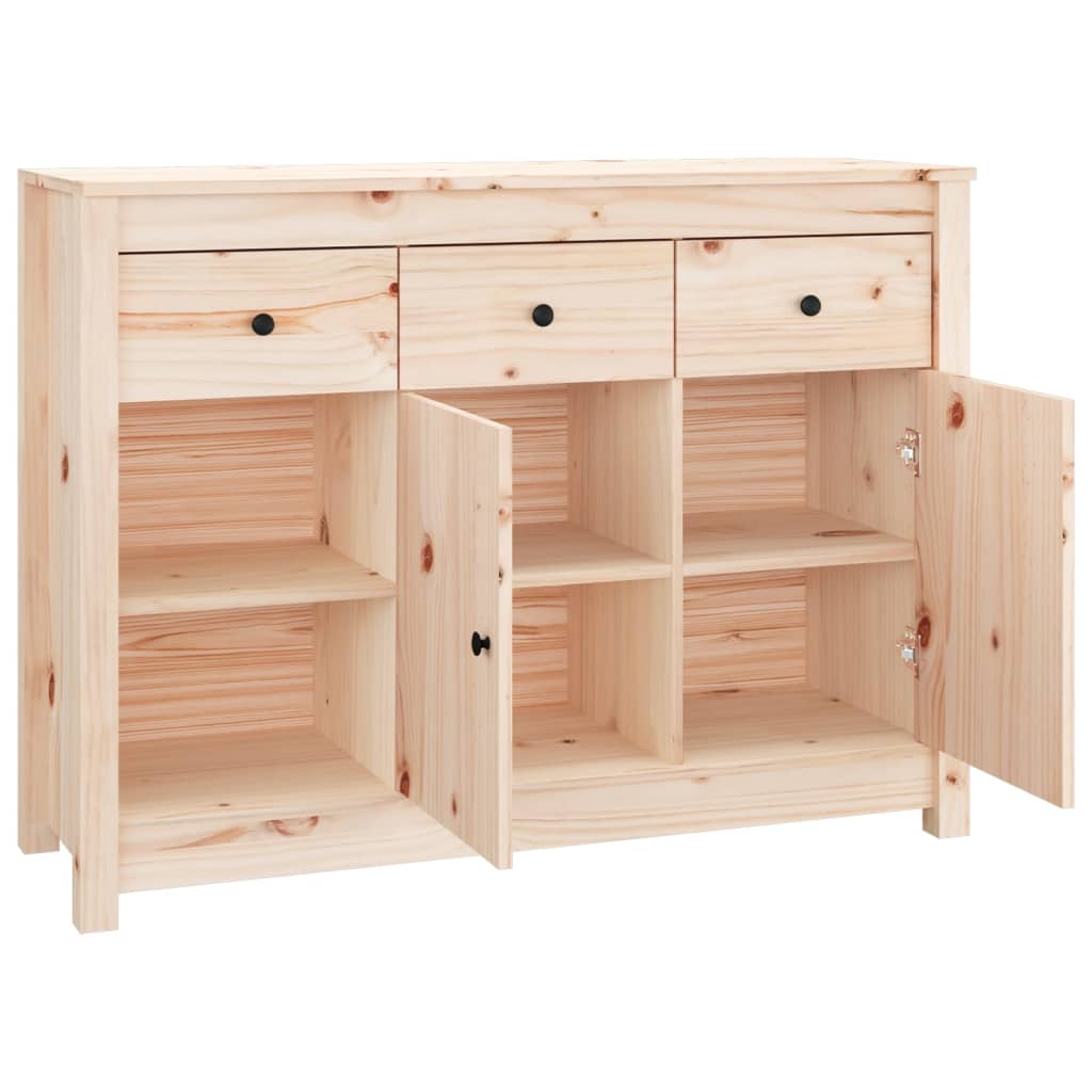 Buffet 100x35x74 cm en bois de pin massif