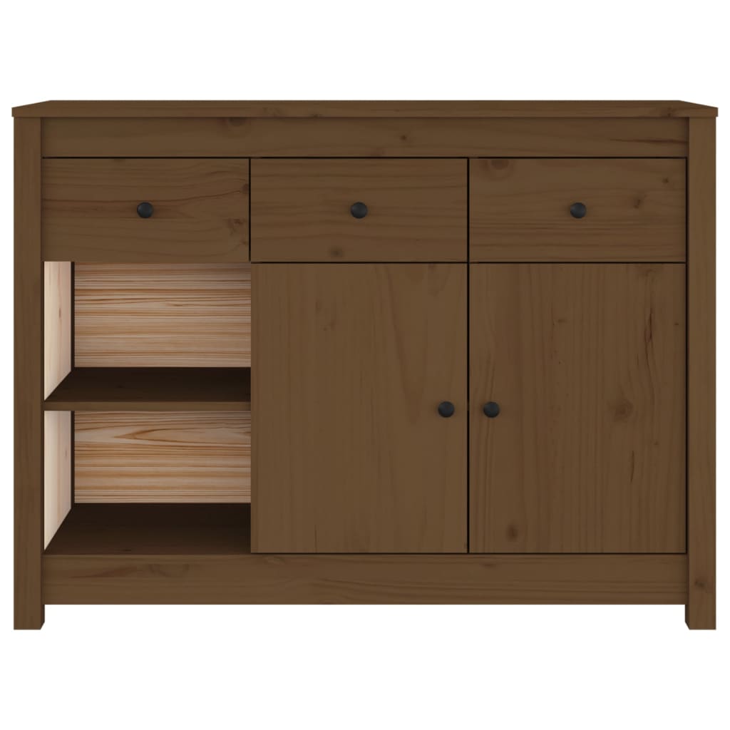 Buffet 100x35x74 cm en bois de pin massif