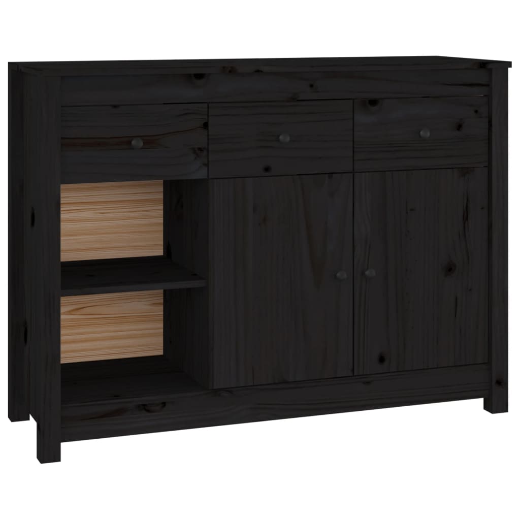 Buffet 100x35x74 cm en bois de pin massif