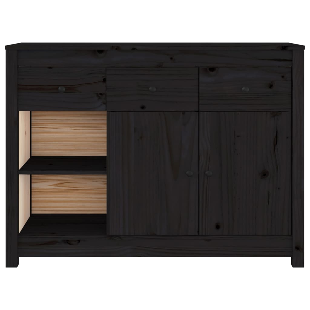 Buffet 100x35x74 cm en bois de pin massif