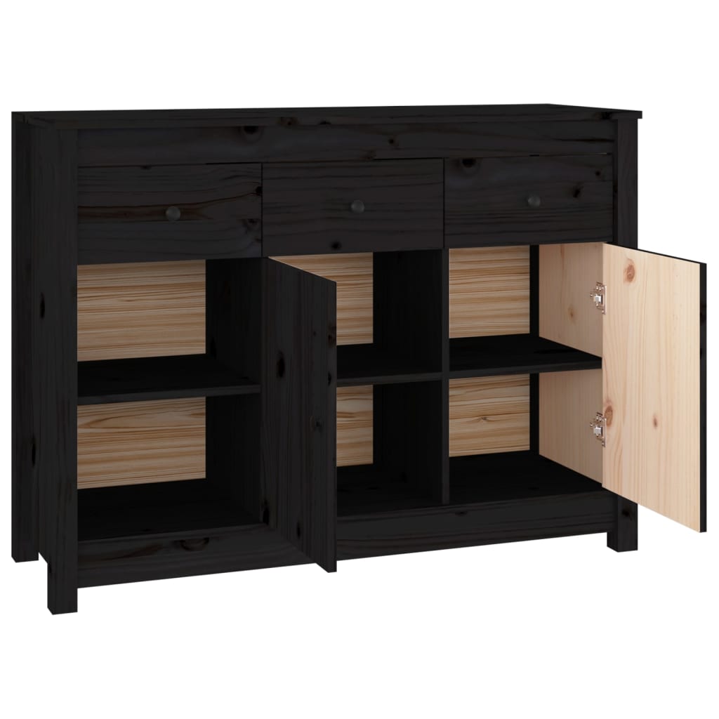 Buffet 100x35x74 cm en bois de pin massif