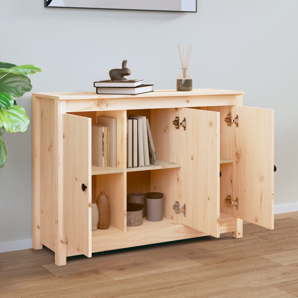 Buffet 100x35x74 cm en bois de pin massif