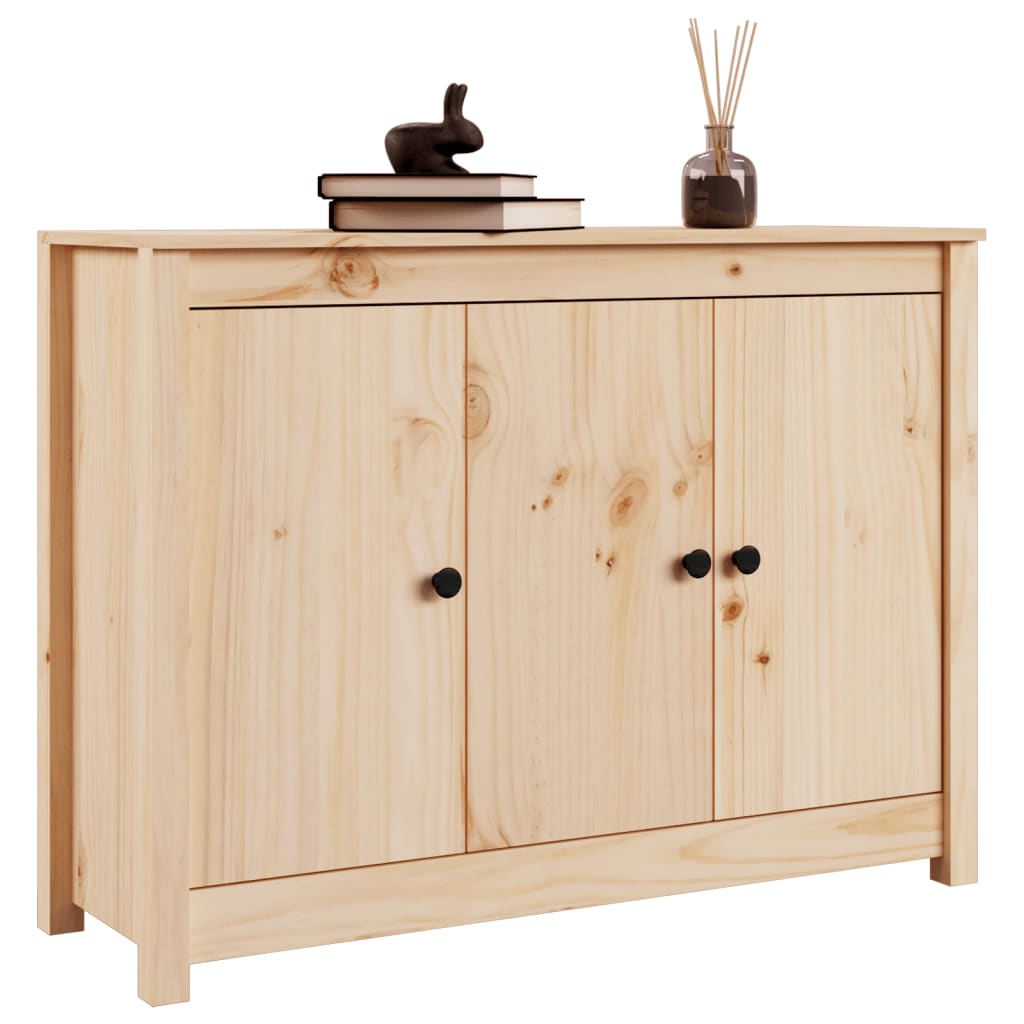 Buffet 100x35x74 cm en bois de pin massif