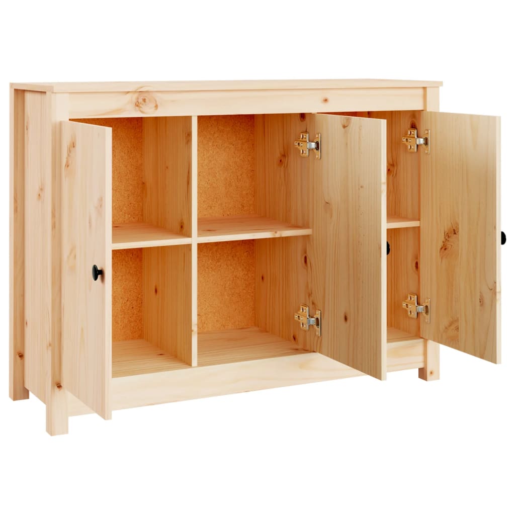 Buffet 100x35x74 cm en bois de pin massif