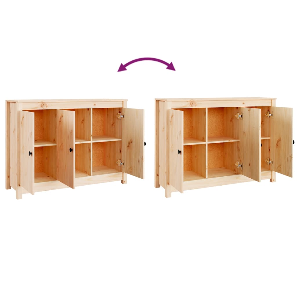 Buffet 100x35x74 cm en bois de pin massif