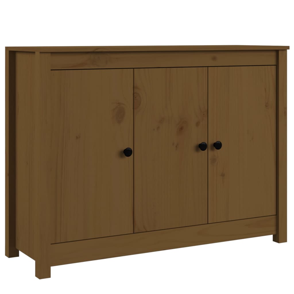 Buffet 100x35x74 cm en bois de pin massif