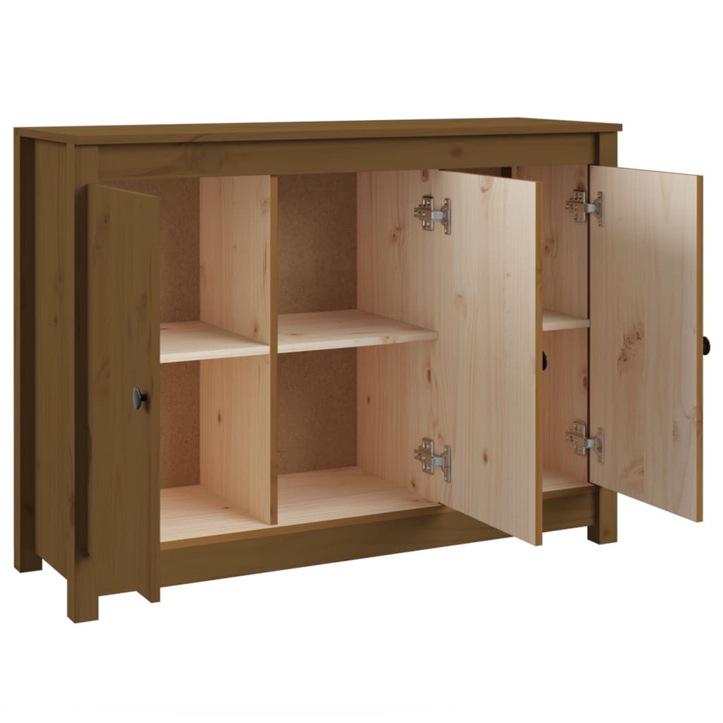 Buffet 100x35x74 cm en bois de pin massif