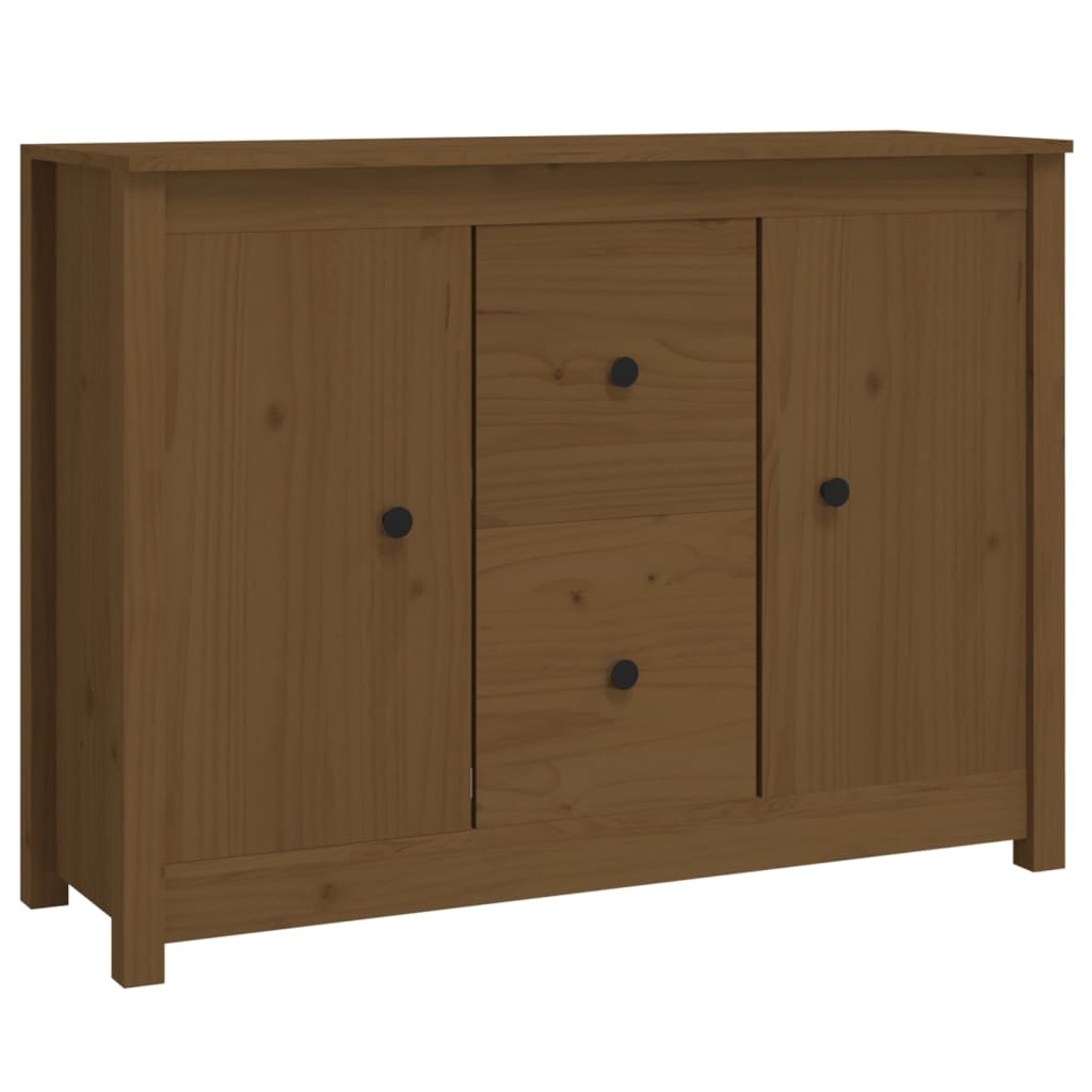 Buffet 100x35x74 cm en bois de pin massif