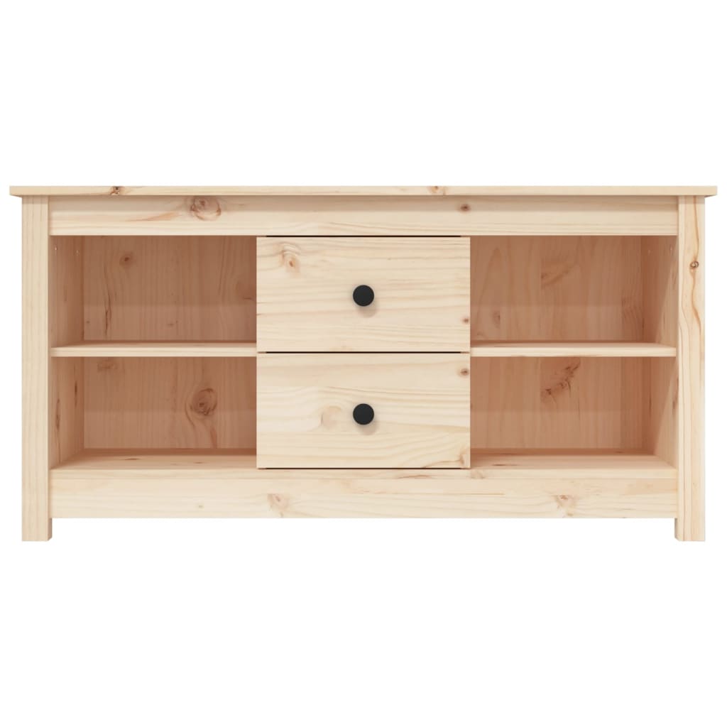 Meuble TV 103x36,5x52 cm en bois de pin massif