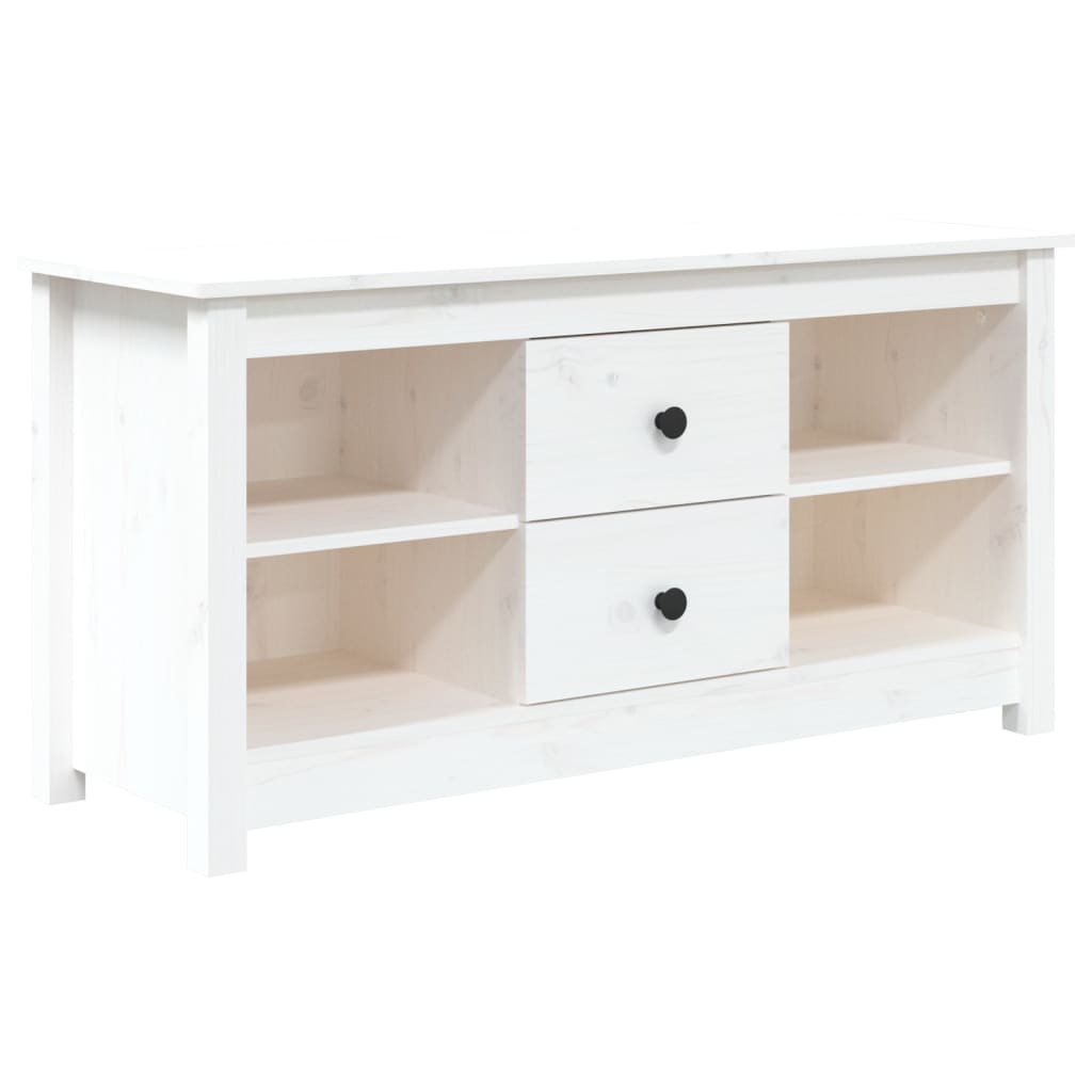 Meuble TV 103x36,5x52 cm en bois de pin massif