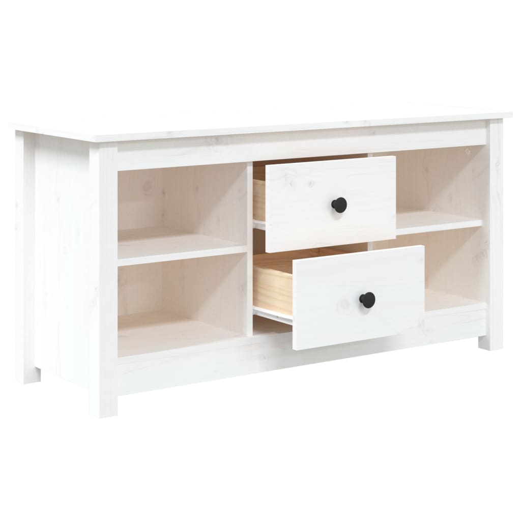 Meuble TV 103x36,5x52 cm en bois de pin massif