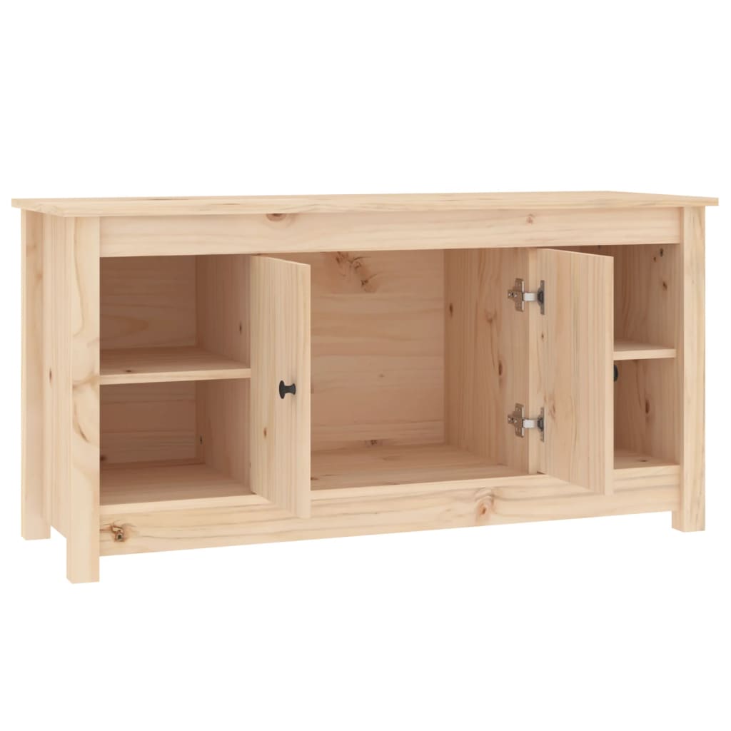 Meuble TV 103x36,5x52 cm en bois de pin massif