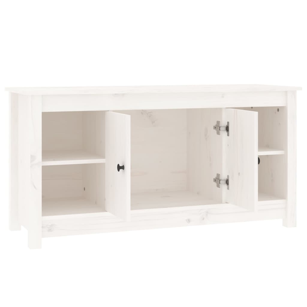 Meuble TV 103x36,5x52 cm en bois de pin massif