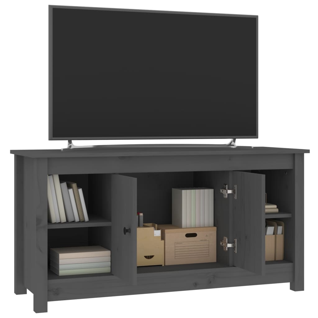 Meuble TV 103x36,5x52 cm en bois de pin massif