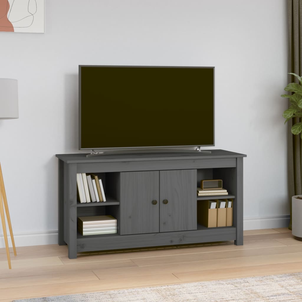 Meuble TV 103x36,5x52 cm en bois de pin massif