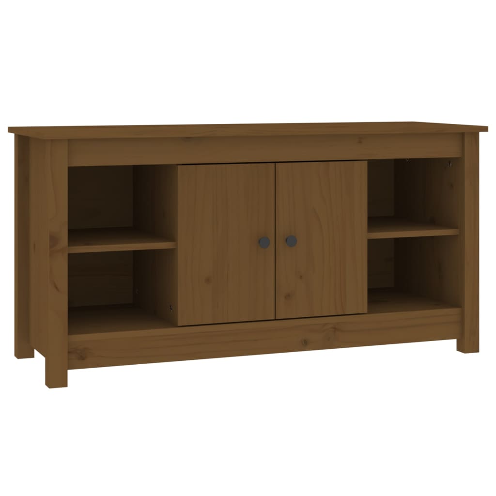 Meuble TV 103x36,5x52 cm en bois de pin massif