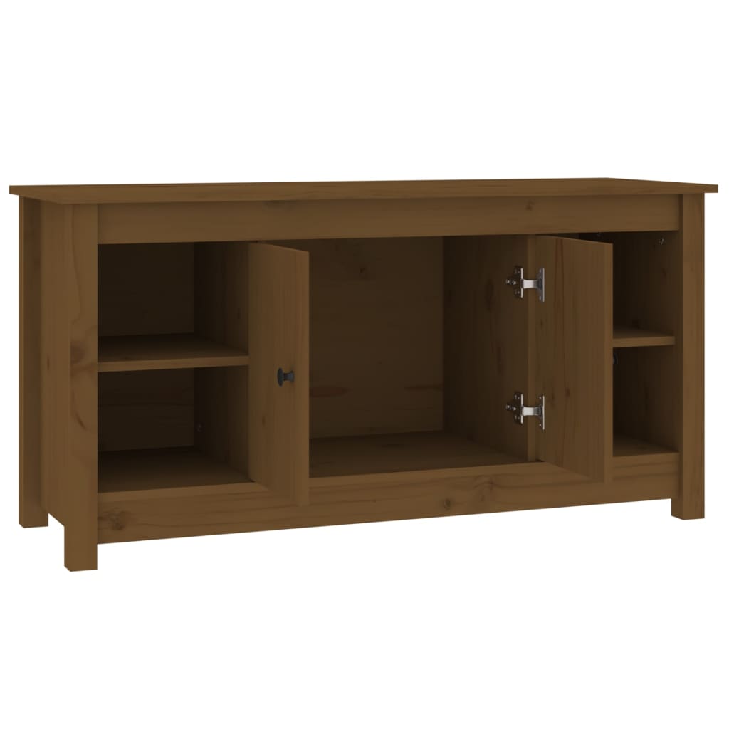 Meuble TV 103x36,5x52 cm en bois de pin massif