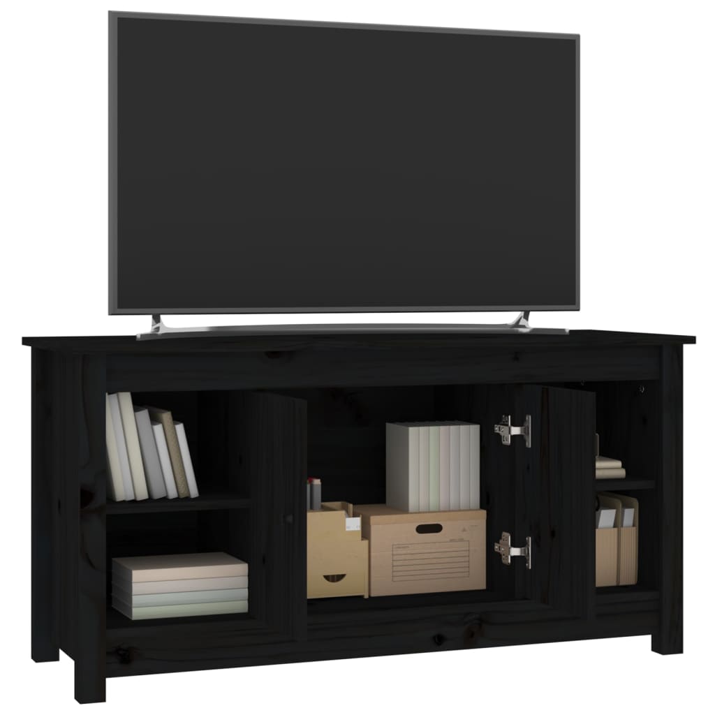 Meuble TV 103x36,5x52 cm en bois de pin massif