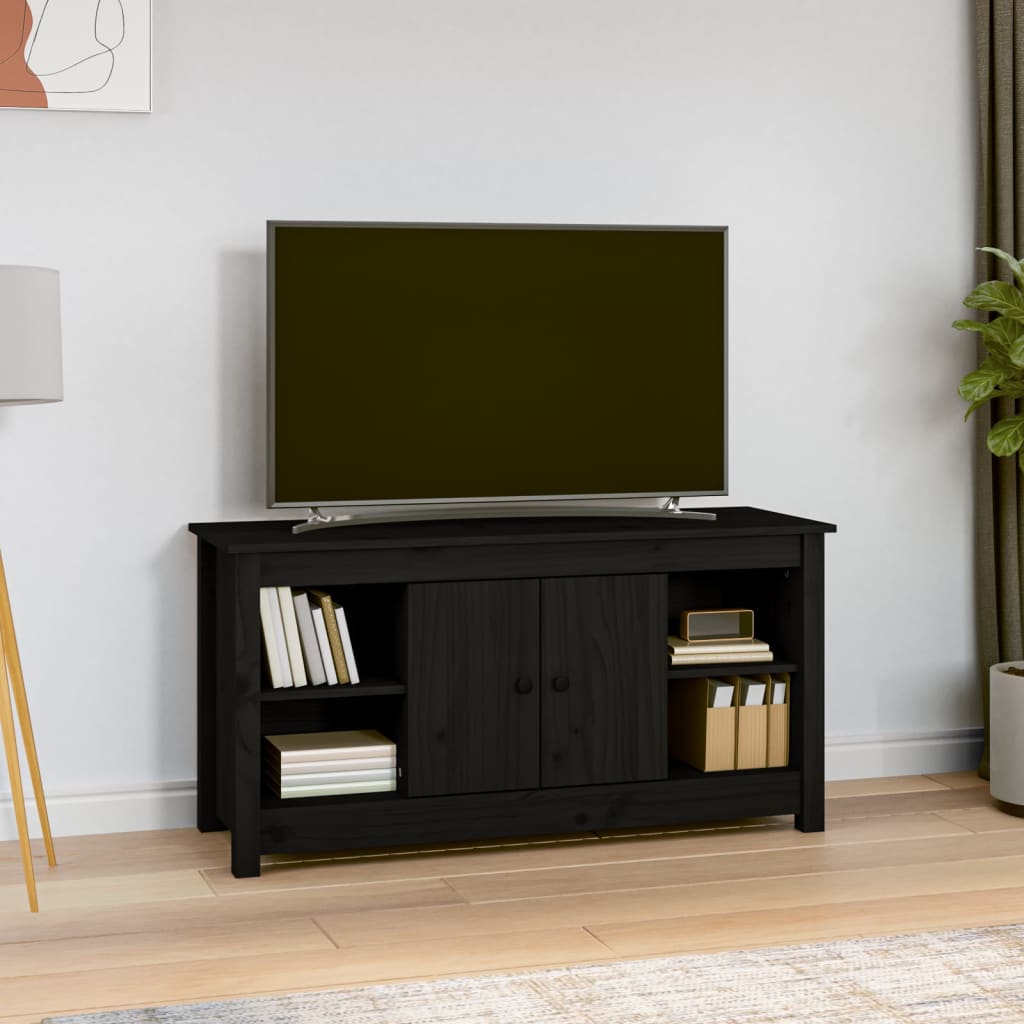 Meuble TV 103x36,5x52 cm en bois de pin massif