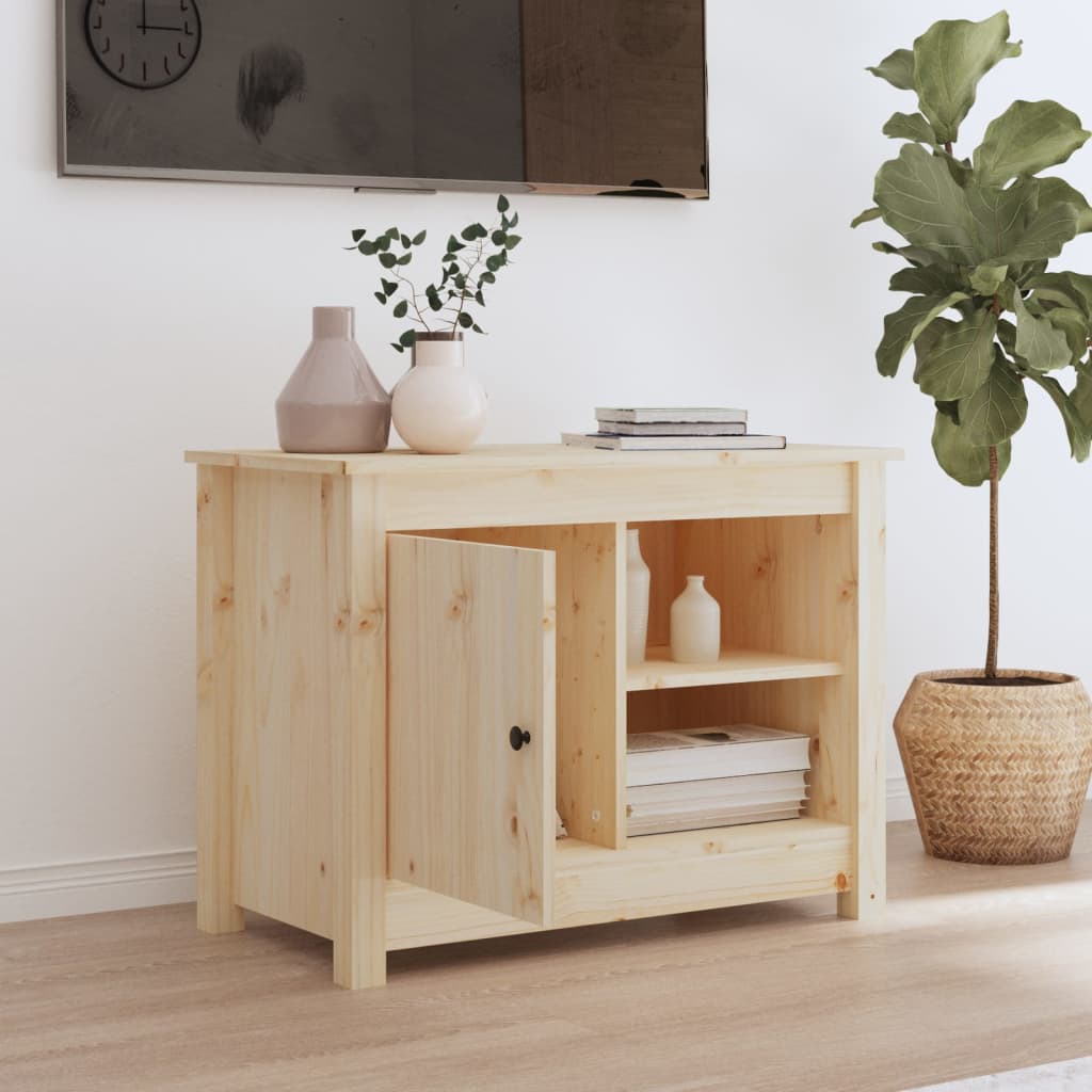 Meuble TV 70x36,5x52 cm en bois de pin massif