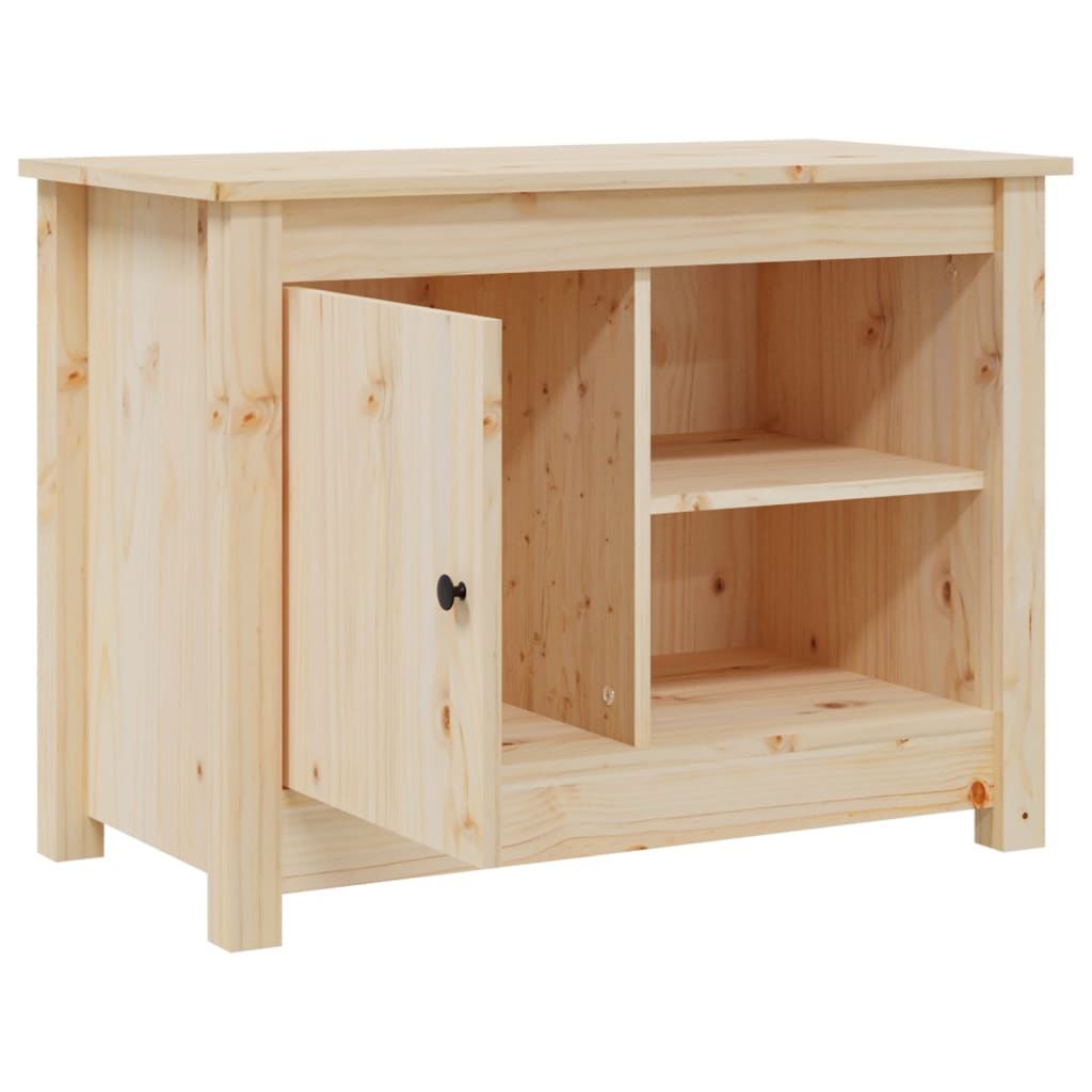 Meuble TV 70x36,5x52 cm en bois de pin massif