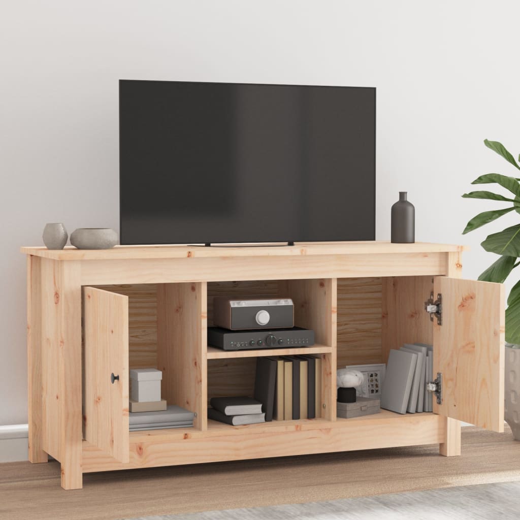 Tv-meubel 103x36,5x52 cm massief grenenhout