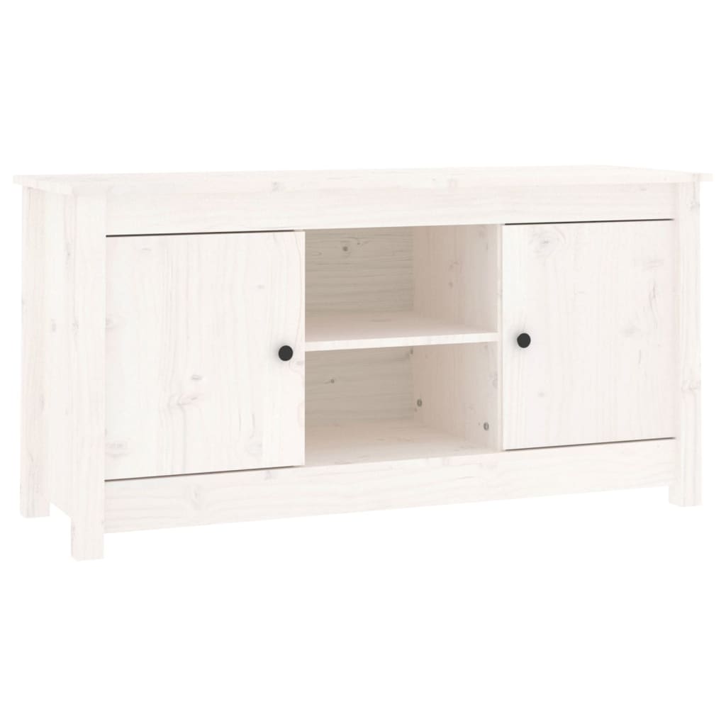 Meuble TV 103x36,5x52 cm en bois de pin massif