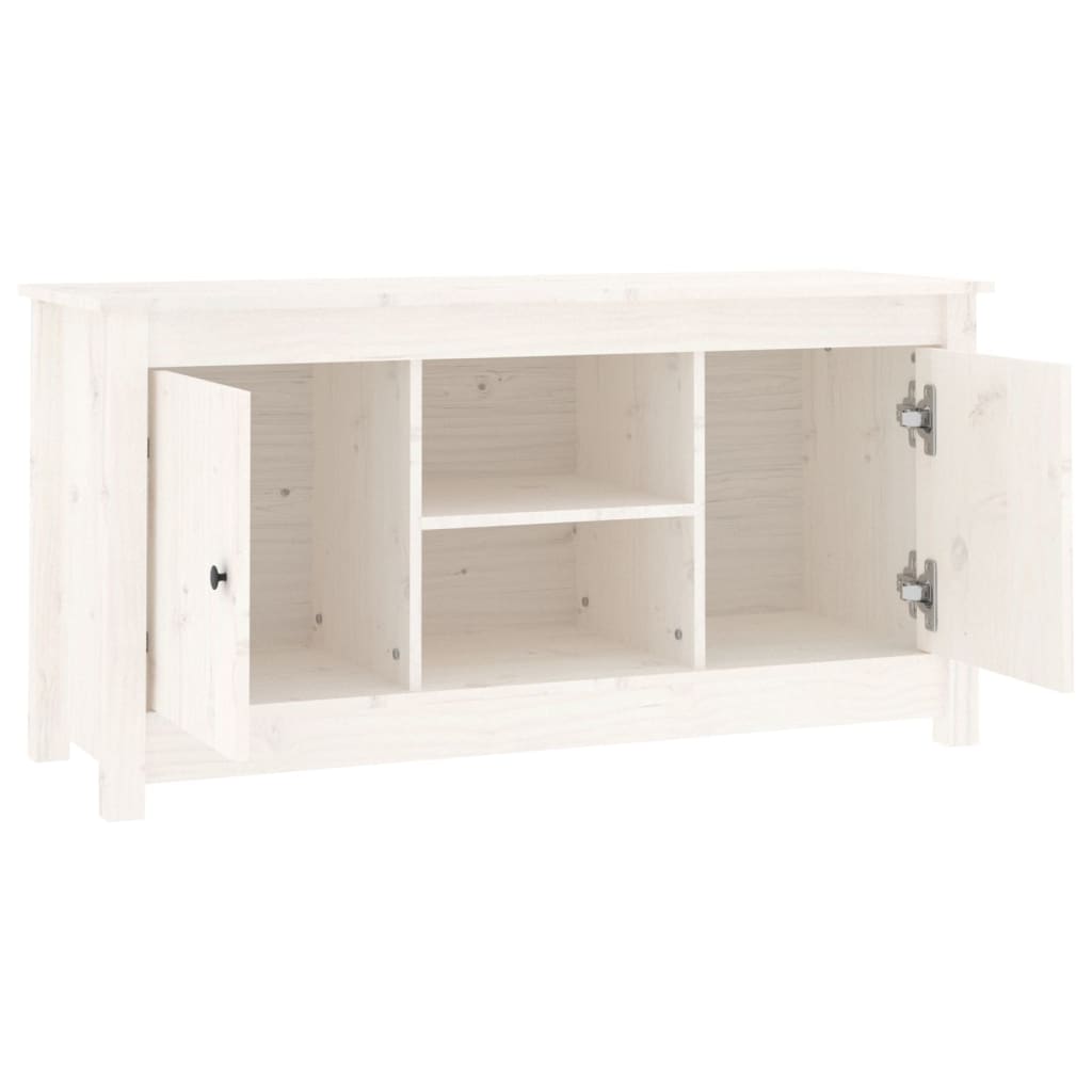 Meuble TV 103x36,5x52 cm en bois de pin massif