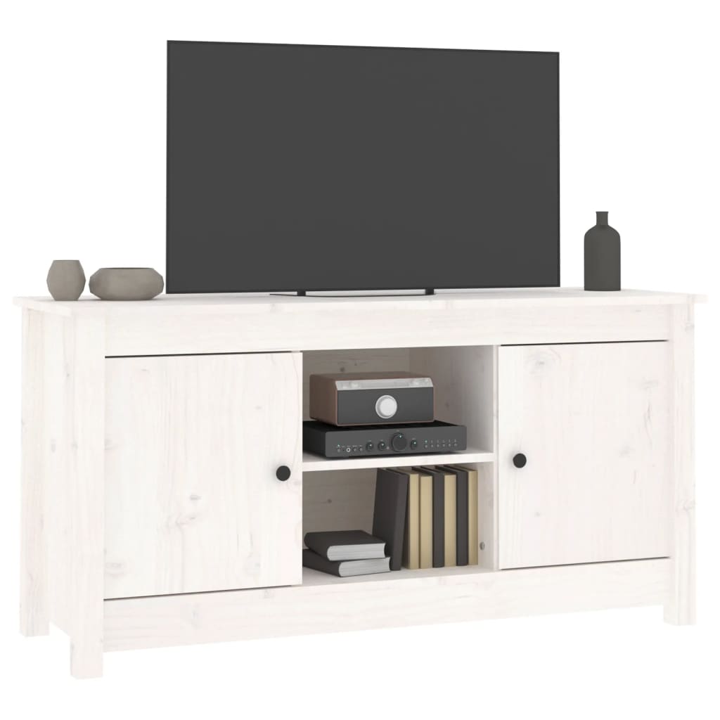 Meuble TV 103x36,5x52 cm en bois de pin massif