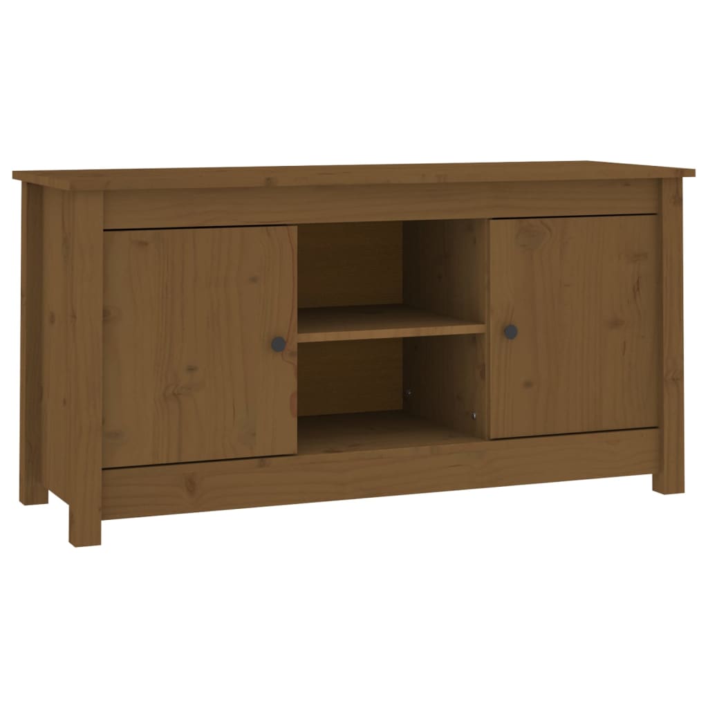 Meuble TV 103x36,5x52 cm en bois de pin massif