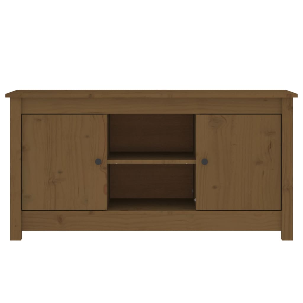 Meuble TV 103x36,5x52 cm en bois de pin massif