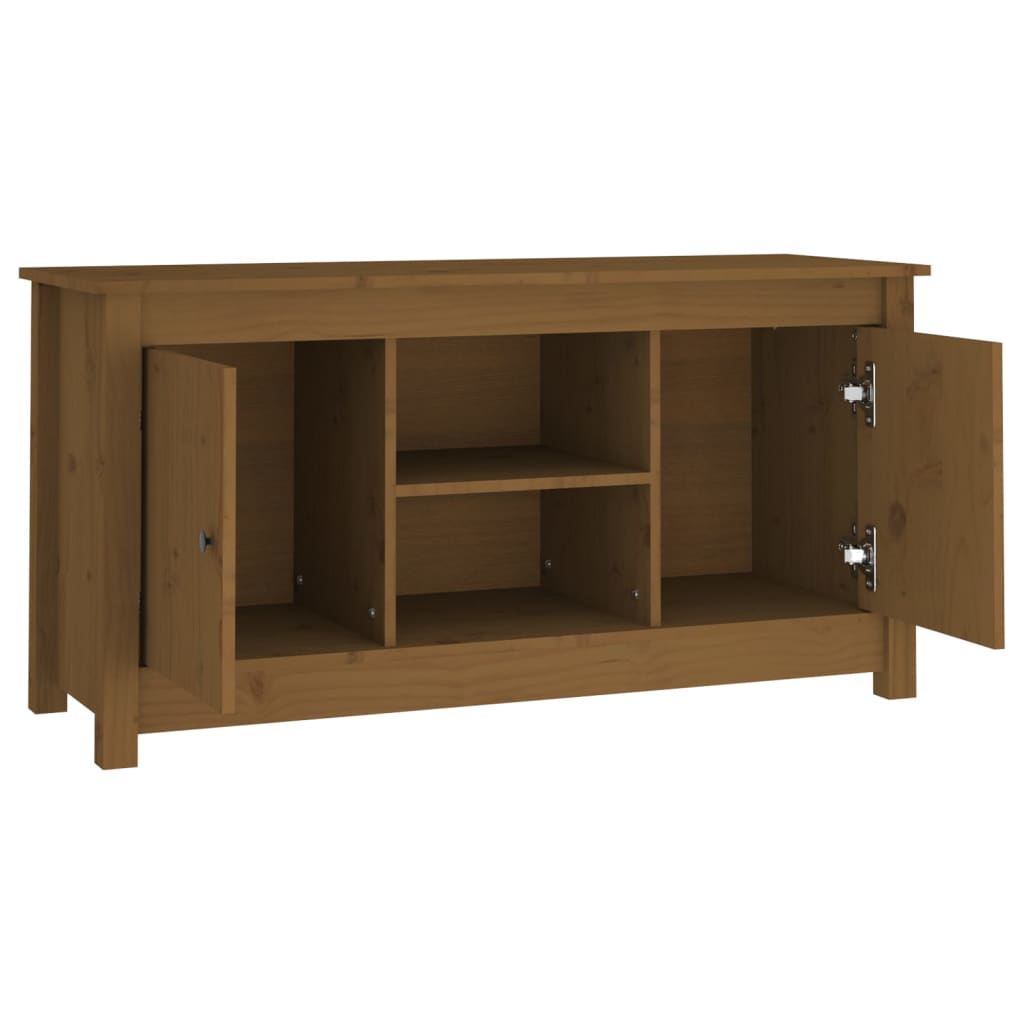 Meuble TV 103x36,5x52 cm en bois de pin massif