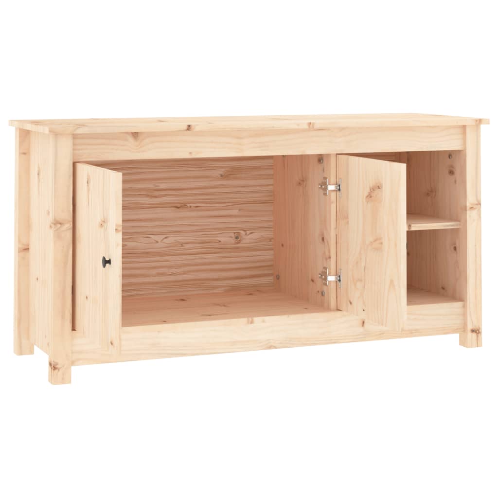 Meuble TV 103x36,5x52 cm en bois de pin massif