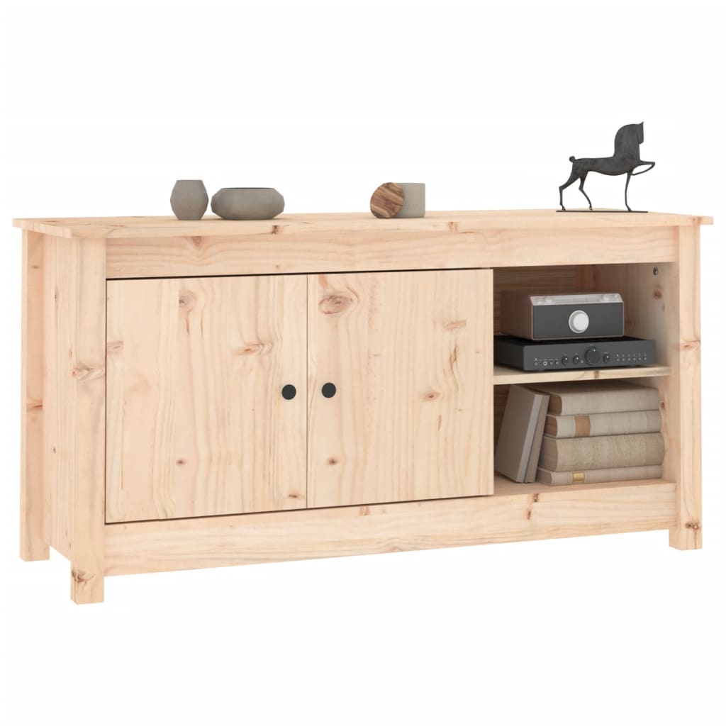 Meuble TV 103x36,5x52 cm en bois de pin massif