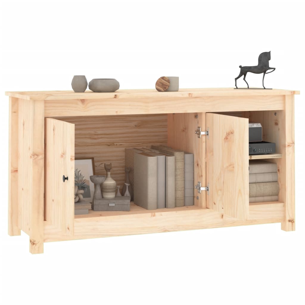 Meuble TV 103x36,5x52 cm en bois de pin massif