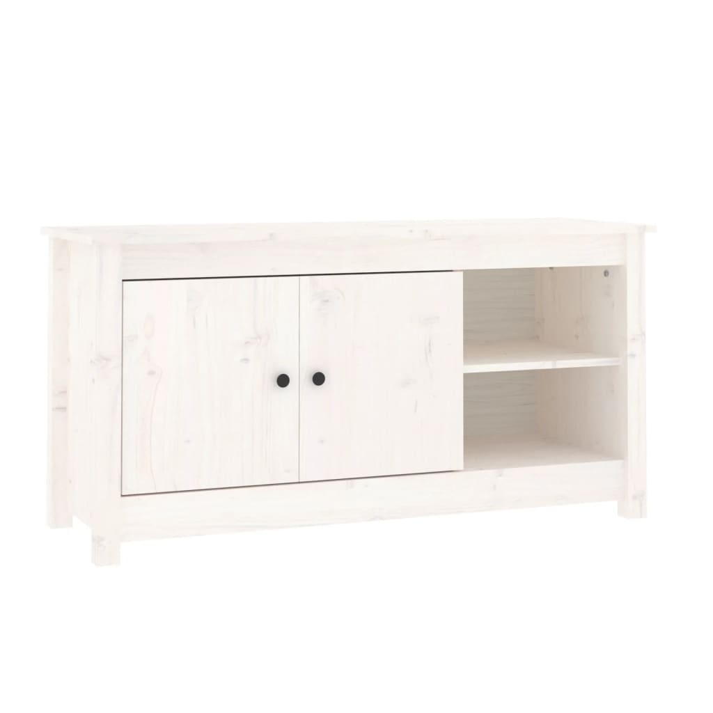 Meuble TV 103x36,5x52 cm en bois de pin massif