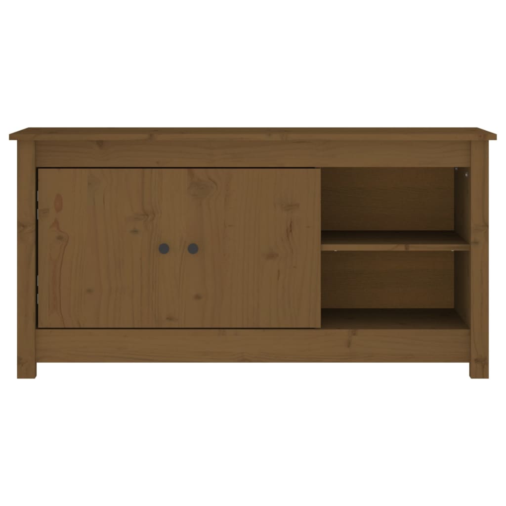 Meuble TV 103x36,5x52 cm en bois de pin massif