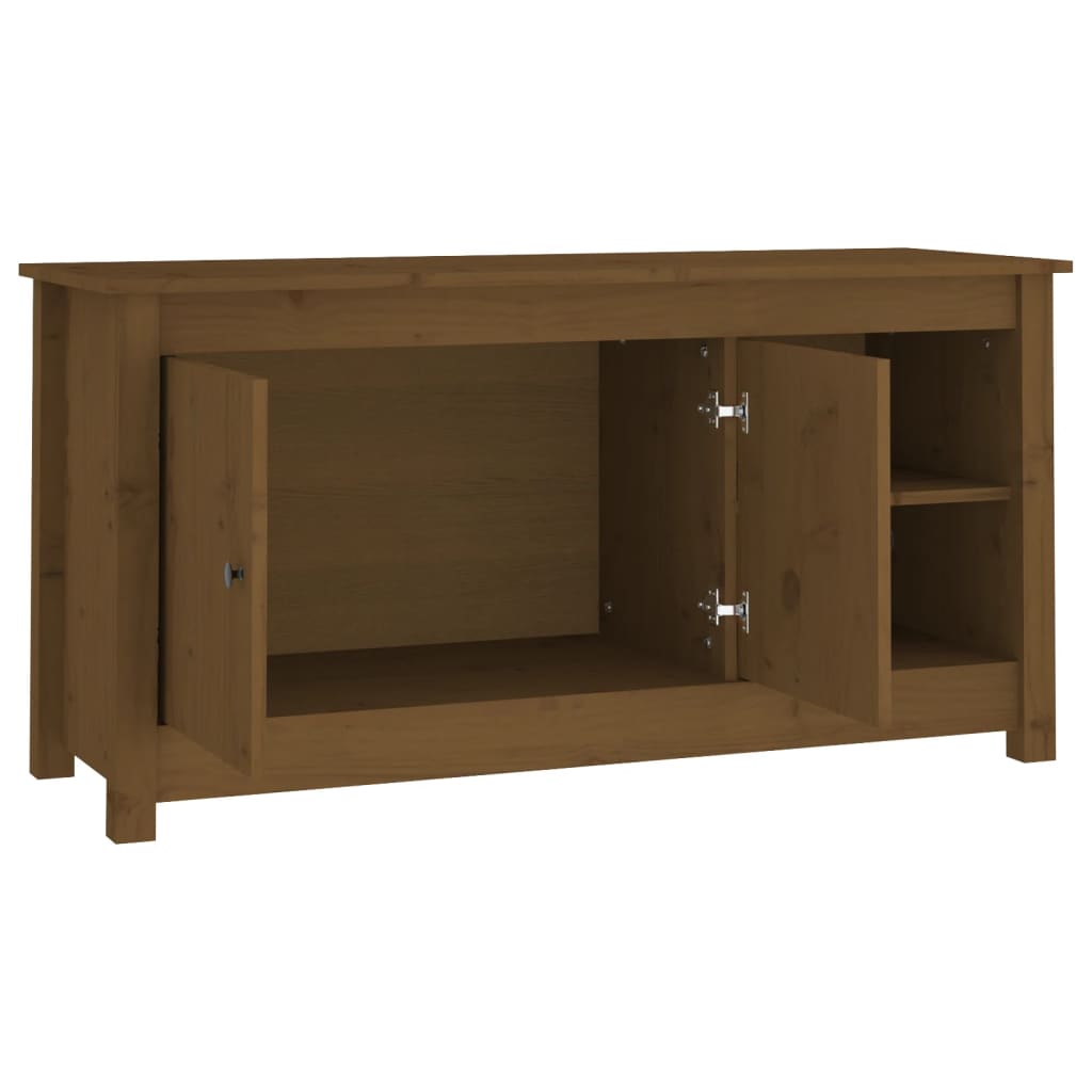 Meuble TV 103x36,5x52 cm en bois de pin massif