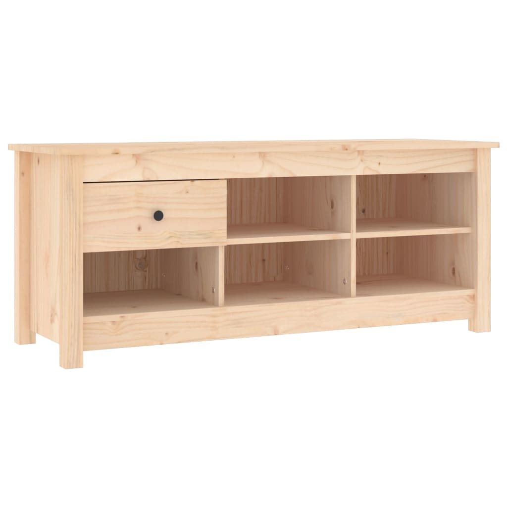 Schoenenkast 110x38x45,5 cm massief grenenhout