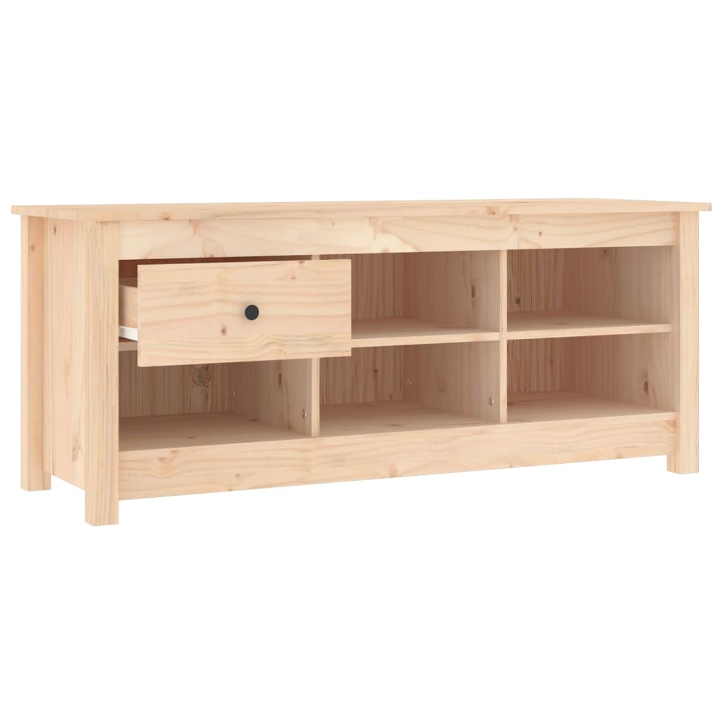 Schoenenkast 110x38x45,5 cm massief grenenhout