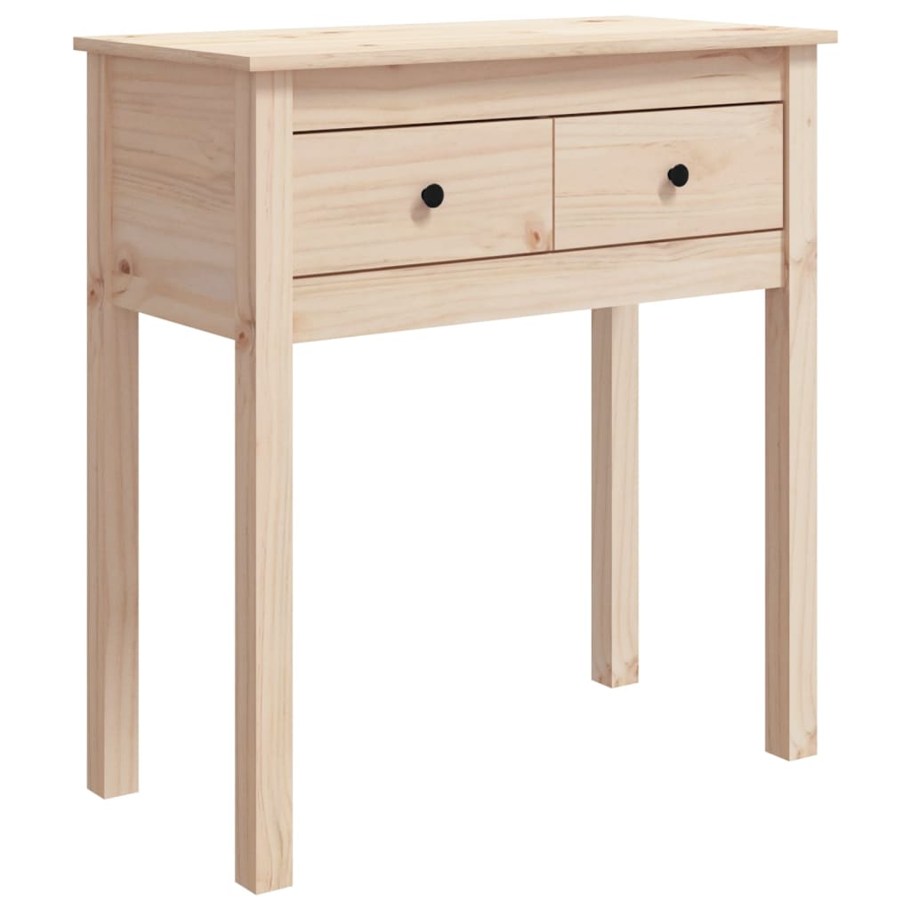 Table console 70x35x75 cm en bois de pin massif