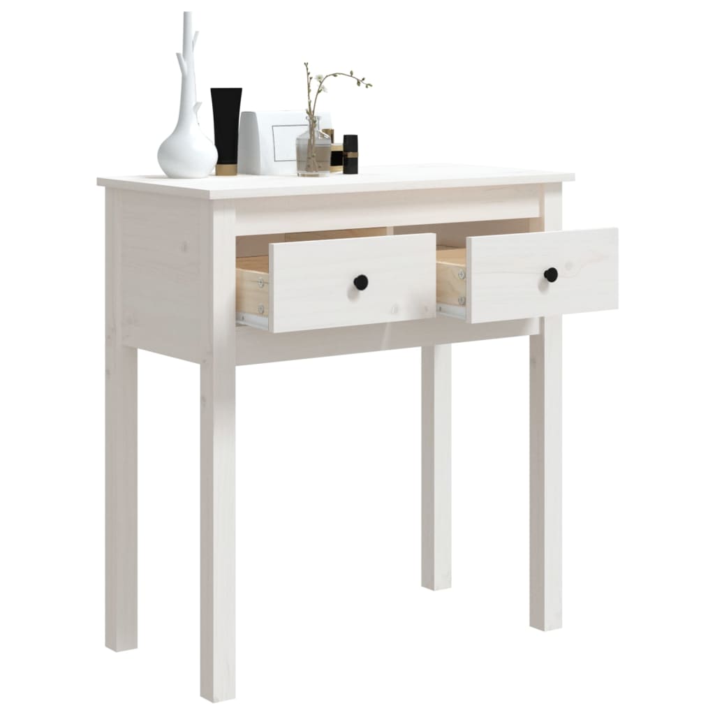 Table console 70x35x75 cm en bois de pin massif