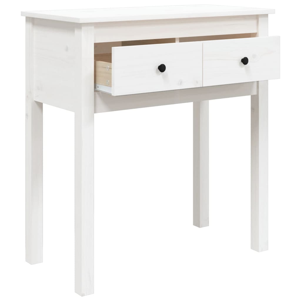 Table console 70x35x75 cm en bois de pin massif