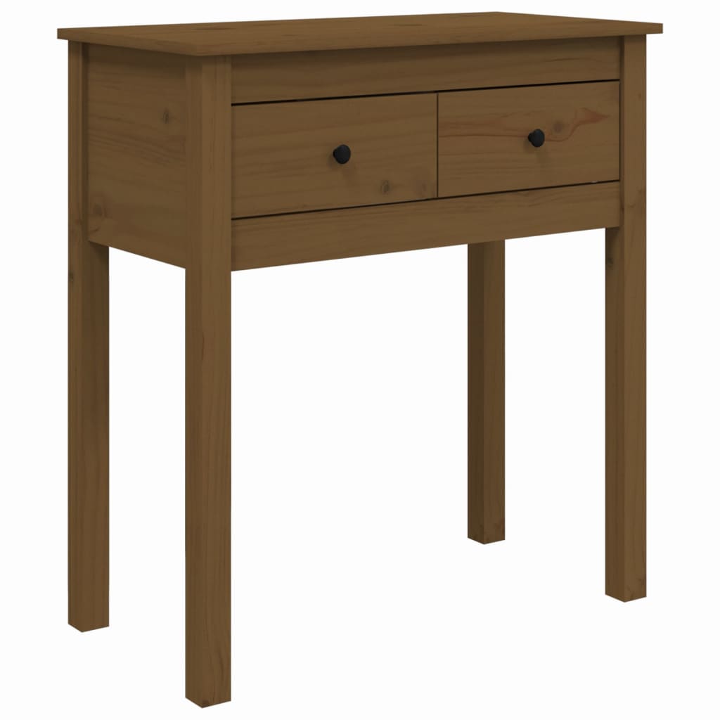 Table console 70x35x75 cm en bois de pin massif