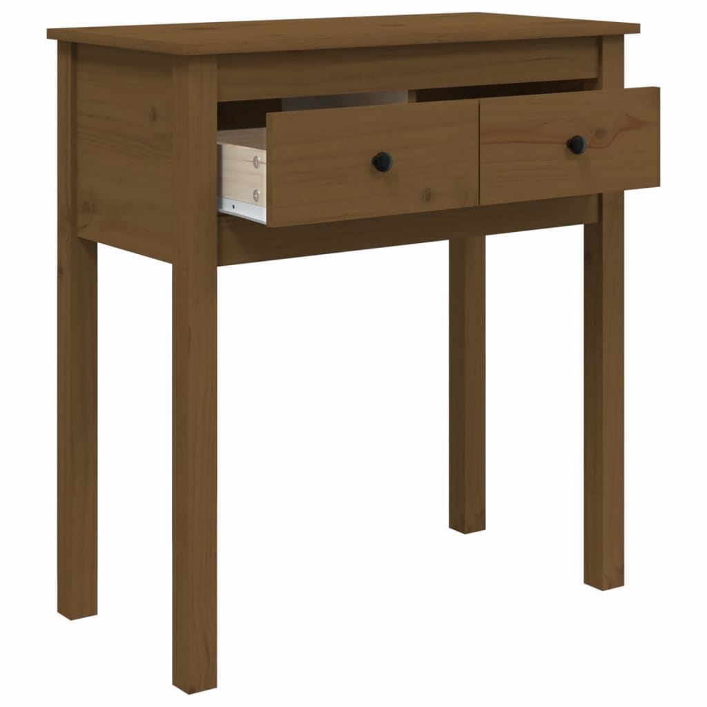 Table console 70x35x75 cm en bois de pin massif