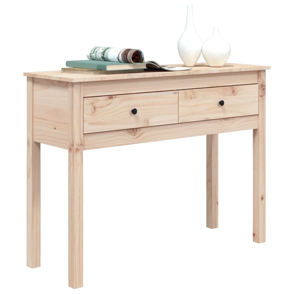 Table console 70x35x75 cm en bois de pin massif