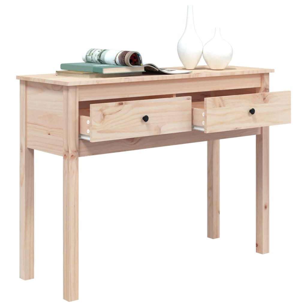 Table console 70x35x75 cm en bois de pin massif