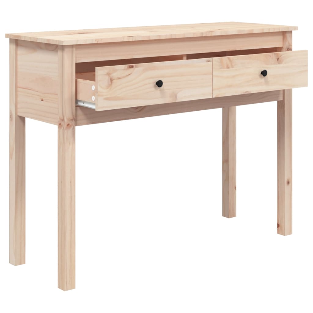 Table console 70x35x75 cm en bois de pin massif