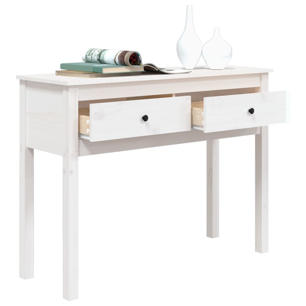 Table console 70x35x75 cm en bois de pin massif