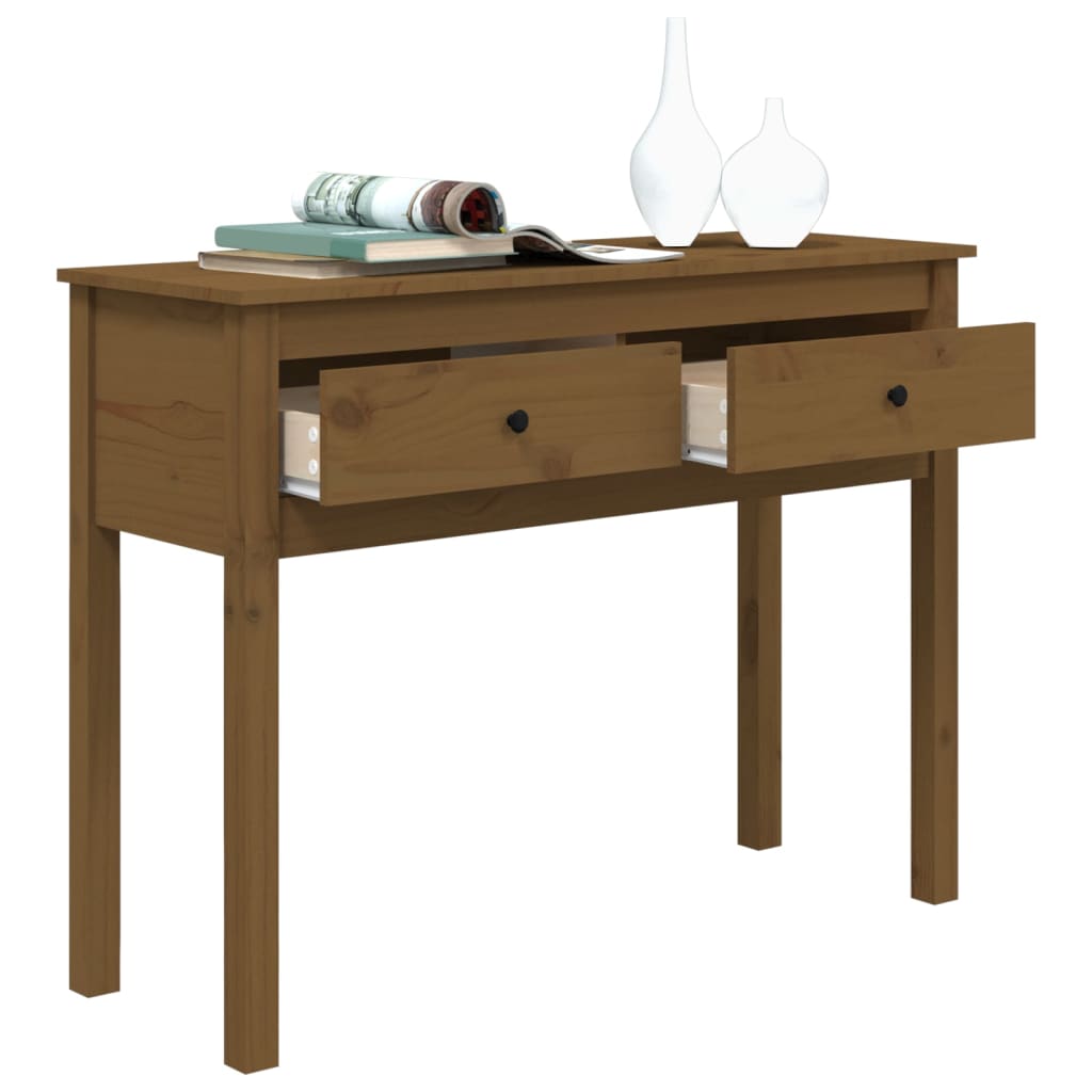 Table console 70x35x75 cm en bois de pin massif